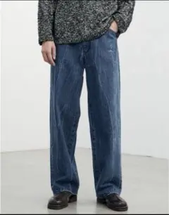 【美品】LIDNM VINTAGE SLUB STRAIGHT DENIM