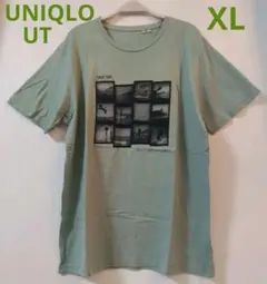 UNIQLO UT 浅緑色 メンズ Tシャツ 写真プリント XLサイズ
