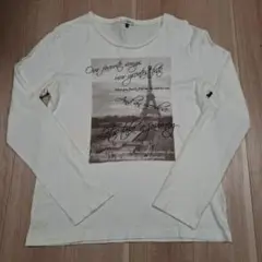 a.v.v HOMME　長袖Tシャツ　ホワイト　サイズ48 (Lサイズ相当)