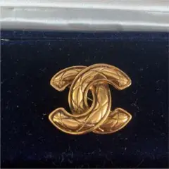 CHANEL マトラッセ ブローチ ココマーク ゴールド