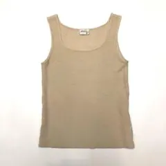 ★美品★アルマーニコレツォーニ タンクトップ 春夏 42 ナチュラル シルク