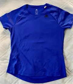 adidas ウィメンズ半袖Tシャツ　ブルー