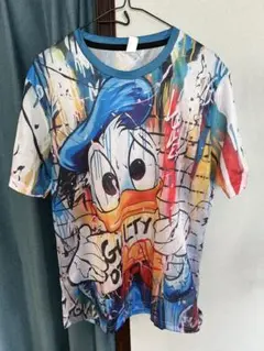 裏表プリント　ドナルドダック Tシャツ GUILTY OF LOVE
