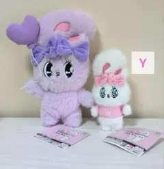 エスターバニー イニシャルマスコット Y ハートバルーンぬいぐるみ　セット