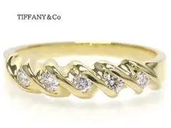 TIFFANYu0026Co ティファニー 750 ダイヤモンド リング ツイスト