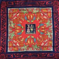 ♡Hermès♡ 美品 スカーフ 古き良きアメリカ カレ90 タグ付き エルメス