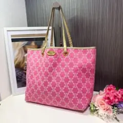 セリーヌ CELINE ピンク ゴールド トートバッグ ハンドバッグ