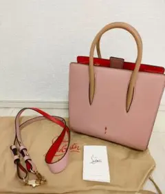 美品★ クリスチャンルブタン パロマ ピンク ショルダーバッグ