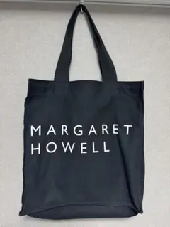 MARGARET HOWELL ブラックトートバッグ