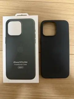iPhone 15 Pro Maxファインウーブンケース エバーグリーン