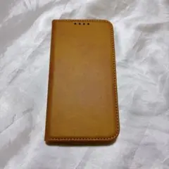 ☆ iPhone 11 ケース 手帳型 カバー レザー風 ブラウン
