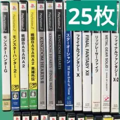 D【ジャンク】PS2ソフト25枚 大量まとめセット