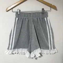 【nugu】完売品 レースポイントバイカラーショートパンツ haku