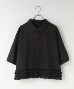 LOWRYS FARM ローリーズファーム スソフリルシャツＳＳ