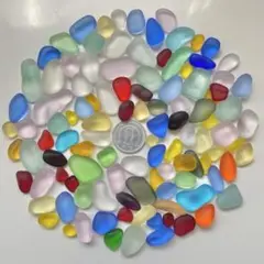 182 シーグラス　レアカラー入り大容量ミックスカラーセット　150g