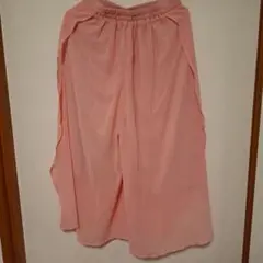 未使用 ガウチョパンツ ワイドパンツ ピンク ボトムス レディース