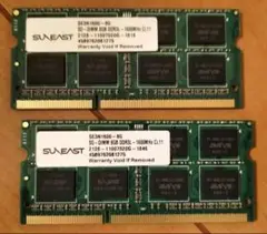 SUNEAST SE3N1600-8G メモリDDR3L 1600　16gb