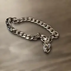【369】アメカジ メキシカン ヒップホップ シルバー色 チェーンブレスレット