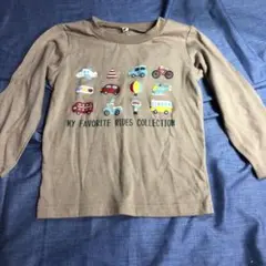 乗り物イラスト長袖カットソー 95