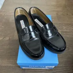 お値下げ！美品　HARUTA ARVIN 黒 レザー ローファー 23センチ