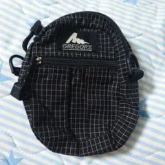 GREGORY チェック柄 ショルダーバッグ 紐なし