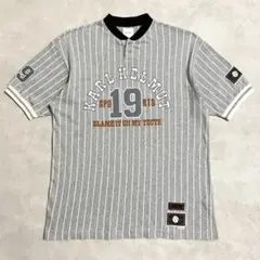 KARL HELMUT カールヘルム 半袖 ベースボールTシャツ ストライプ