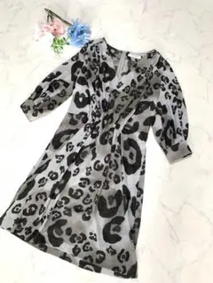 アドーア レオパード ワンピース チュニック