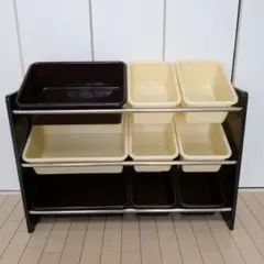 収納ラック おもちゃ箱 9つのバスケット付き
