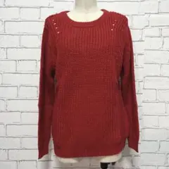 ehka sopo エヘカソポ ニット セーター 赤 M ウール アルパカ