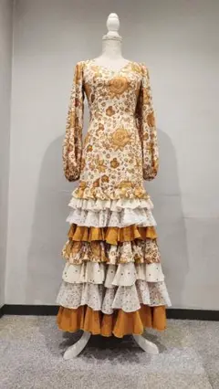 【美品 フラメンコ衣装】MariQuita マリキータ　ブラウス MariQuita,マリキータ,フラメンコ, 衣装, ドレス, ワンピース