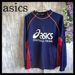 ☆古着☆ asics アシックス サッカー フットサル 練習着 ストレッチ素材