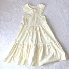 【極美品】ZARA ザラキッズ ワンピース ノースリーブ フリル 襟140
