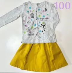 GLOBAL WORK 長袖Tシャツ　キュロット 上下セット