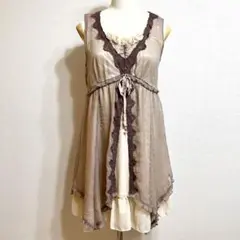 axes femme オーガンジーワンピース