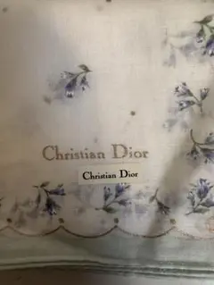 Christian Dior 花柄 シルクハンカチ