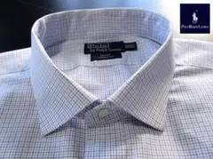 【美品】ラルフローレン 長袖 ワイドスプレットシャツ 2XL チェック柄