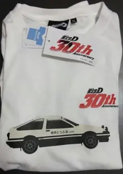 頭文字DイニシャルDアベイル　30thANNIVERSARYTシャツ3Lホワイト