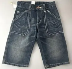エドウィン　XU ダークブルー ハーフパンツ 130cm