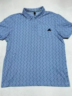 adidas golf アディダス ゴルフ プリント半袖ポロシャツ サイズM