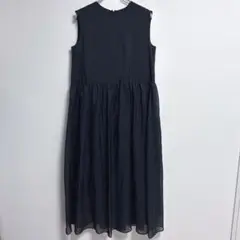 ✨日本製✨ エムセブンデイズ 【F】 ワンピース ノースリーブ 上品 春夏 黒
