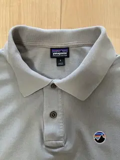 【美品】patagonia　オーガニックコットン　ポロシャツ　グレー　Ｓ