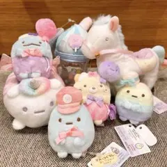 新品未開封　限定　すみっコぐらし　たぴおかパーク　メリーゴーランド たぴおかパーク シーンぬいぐるみ ぺんぎん おばけ すみっコ