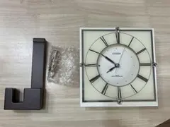 CITIZEN 四角形時計 4RY707-003 スタンド付き