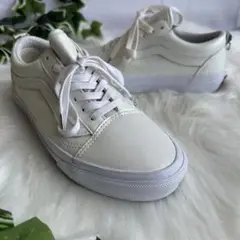 極美品 vans スニーカー 23.0センチ 白 ホワイト シューズ