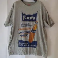 【コラボT　ファンタ】 UT Fanta プリントTシャツ グレー