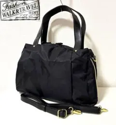 〈美品〉フェリシモ IEDIT ショルダーバック 2way ブラック