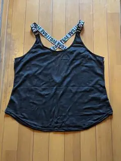 【クロスストラップ/タンクトップ】黒/大きなサイズ/L~XL/ヨガ/新品❗️