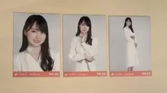 乃木坂46 賀喜遥香 生写真 バラモチーフ 3種コンプ