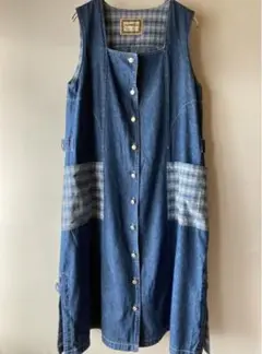 vintage デニム ジャンパースカート