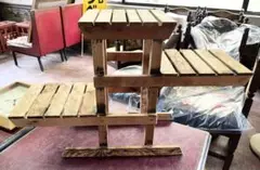 木製ラック　小物置き　昭和レトロ